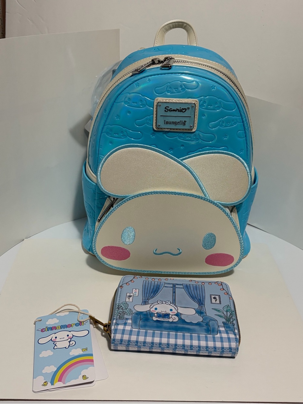 Loungefly Sanrio Cinnamoroll Backpack and Wallet Set